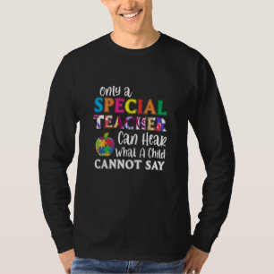 Sped Teacher Special Kids Awareness Jigsaw Speech T-Shirt