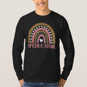 SPED teacher speducator heart speducator rainbow 1 T-Shirt