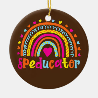 Speducator Special Education Teacher Sped Ed Ceramic Tree Decoration