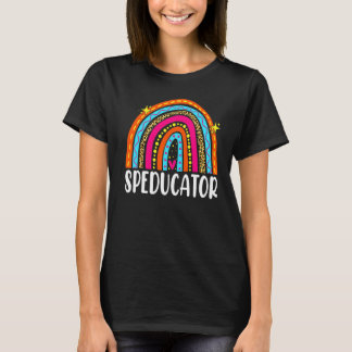 Speducator Special Education Teacher Sped Ed Rainb T-Shirt