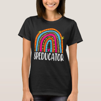 Speducator Special Education Teacher Sped Ed Rainb T-Shirt