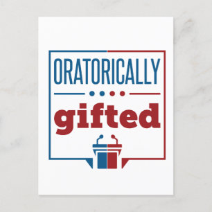 Speech and Debate Oratorically Gifted Postcard