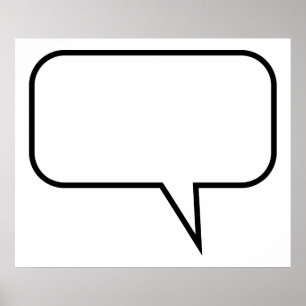 Speech Balloon Poster