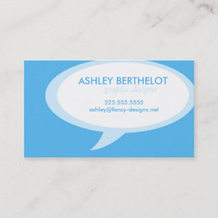 Speech Bubble Business Card