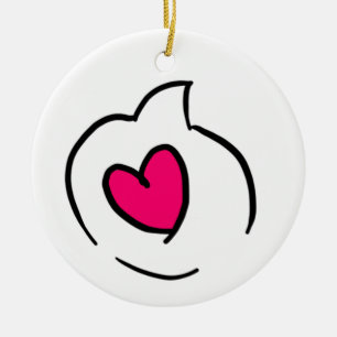 Speech Bubble Love Ceramic Tree Decoration