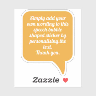 Speech-Bubble Shape with Your Text.