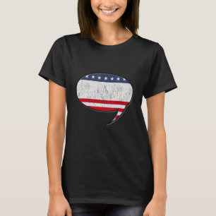speech bubble USA flag patriotism meme T-Shirt