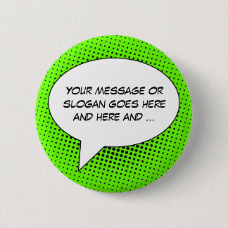 Speech Bubble Your Message Template Button