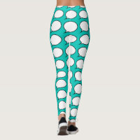 Speech Bubbles Choose background colour Leggings
