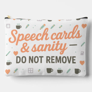 Speech Cards & Sanity Inclusion Therapy Accessory Pouch