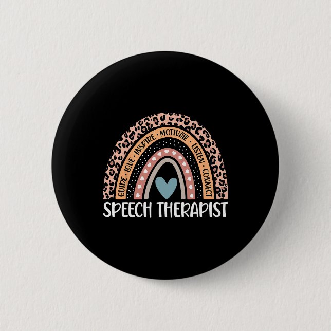 Speech Language Pathologist 100th Day Of School Sl 6 Cm Round Badge (Front)