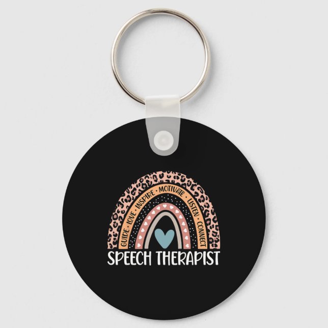 Speech Language Pathologist 100th Day Of School Sl Key Ring (Front)