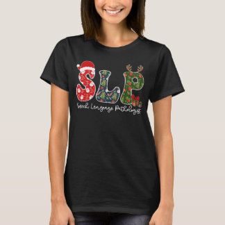 Speech Language Pathologist Christmas SLP Xmas T-Shirt