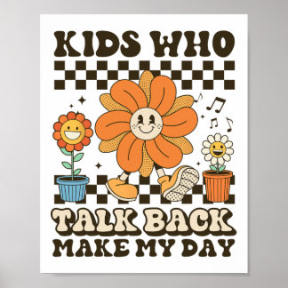Speech Language Pathologist Kids Who Talk Byck Mak Poster