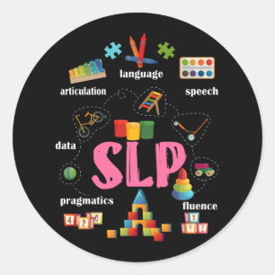 Speech Language Pathologist Pediatric Scope of Pra Classic Round Sticker