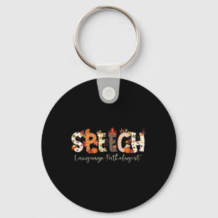 Speech Language Pathologist Slp Pumpkin Fall Thank Key Ring