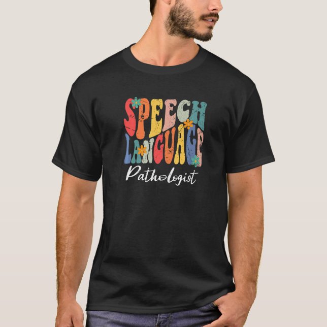Speech Language Pathologist SLP Speech Therapy Pat T-Shirt (Front)