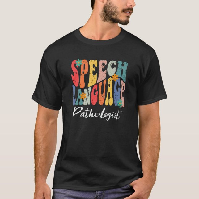 Speech Language Pathologist SLP Speech Therapy Pat T-Shirt (Front)