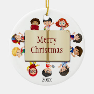 Speech-Language Pathologist, Teacher Child Worker  Ceramic Tree Decoration