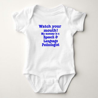 Speech language pathologist therapist baby bodysuit