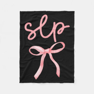 Speech Language Pathologist Therapist Iced Coffee Fleece Blanket