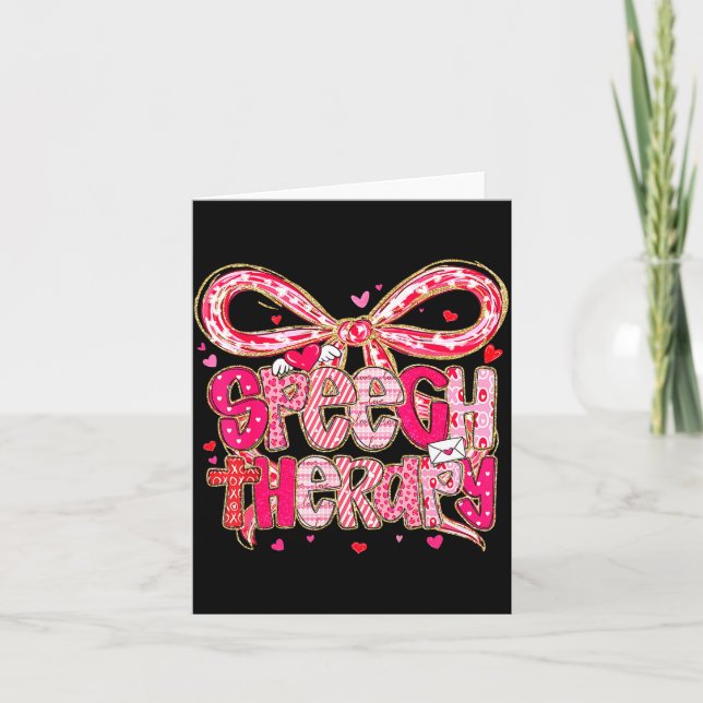 Speech language pathologist valentines day slp card (Front)