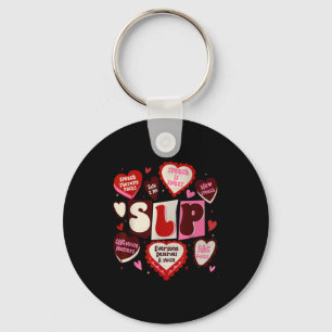 Speech language pathologist valentines day slp key ring