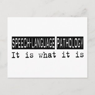 Speech Language Pathology It Is Postcard