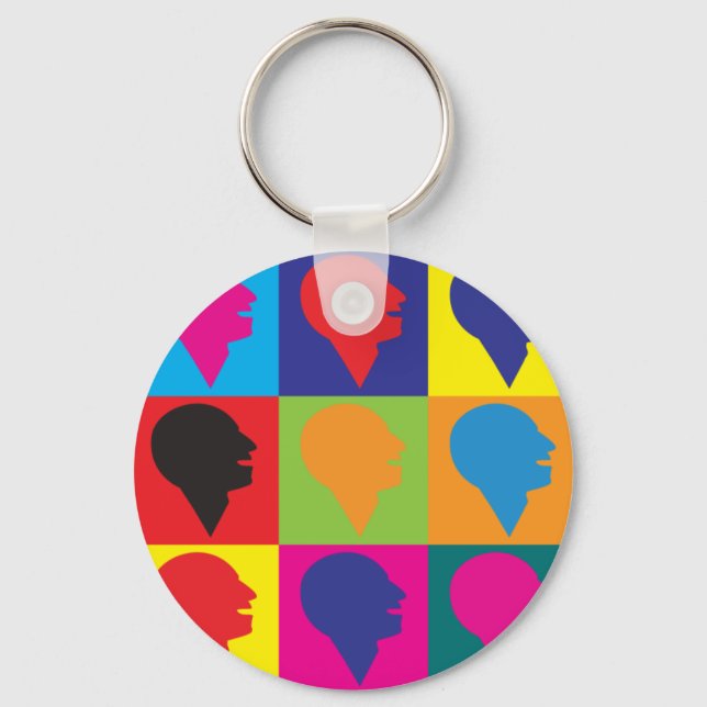 Speech Language Pathology Pop Art Key Ring (Front)