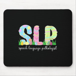 Speech Language Pathology Slp Easter Speech Therap Mouse Pad