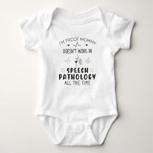 Speech Pathologist Baby Funny Speech Pathology Mum Bodysuit