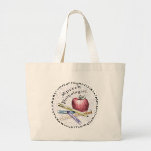 Speech Pathologist Large Tote Bag