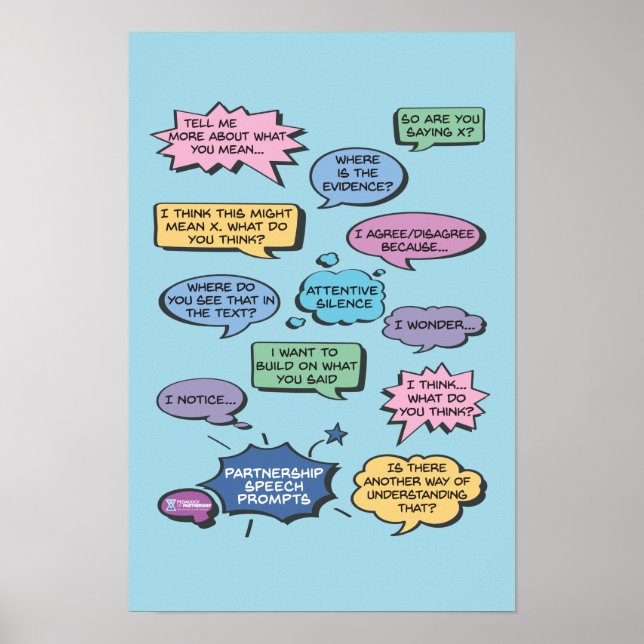 Speech Prompt Bubble 12 x 18 Poster (Front)