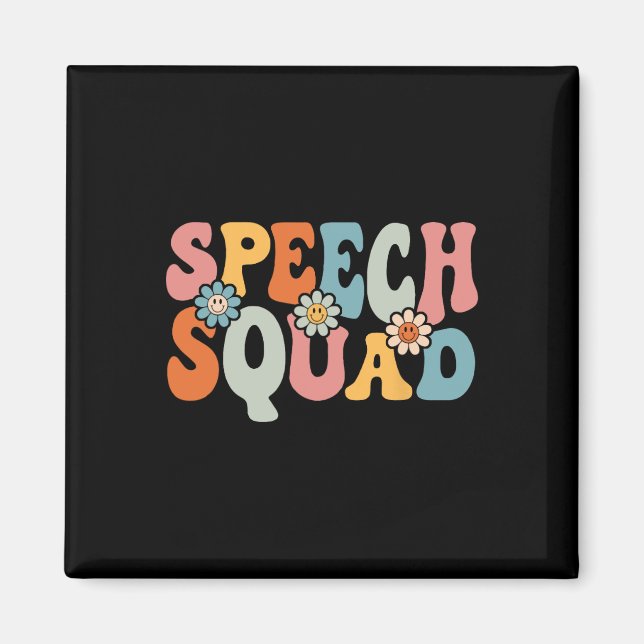 Speech Squad Fun Byck To School Teachers Students  Magnet (Front)