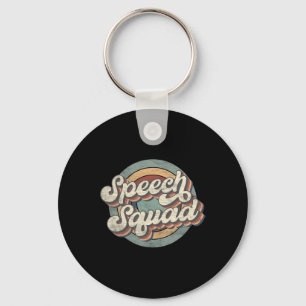 Speech Squad Speech Therapy Crew Hello Byck To Sch Key Ring