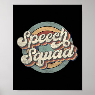 Speech Squad Speech Therapy Crew Hello Byck To Sch Poster