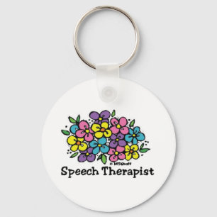 Speech Therapist Blooms1 Key Ring