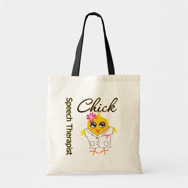 Speech Therapist Chick Tote Bag (Front)