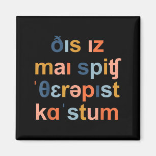 Speech Therapist Costume Cute Funny SLP Halloween Magnet
