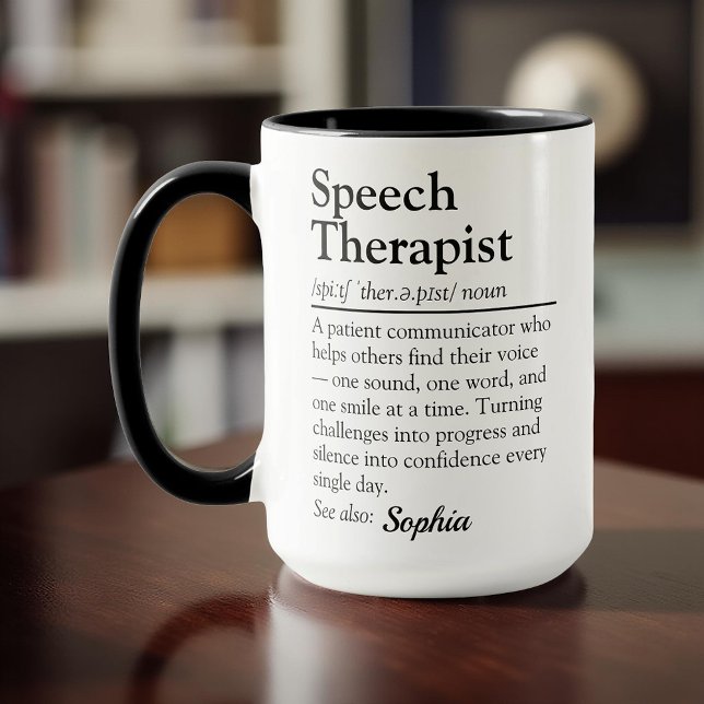Speech Therapist Definition Personalized Gift Mug (Creator Uploaded)