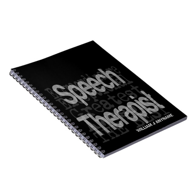 Speech Therapist Extraordinaire CUSTOM Notebook (Right Side)