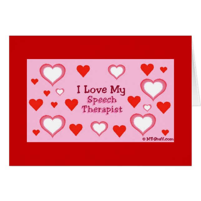 Speech Therapist Hearts (Front Horizontal)