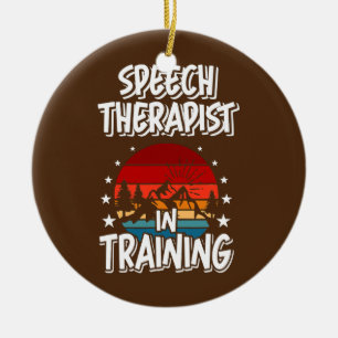 Speech Therapist in Training Future Speech Ceramic Tree Decoration