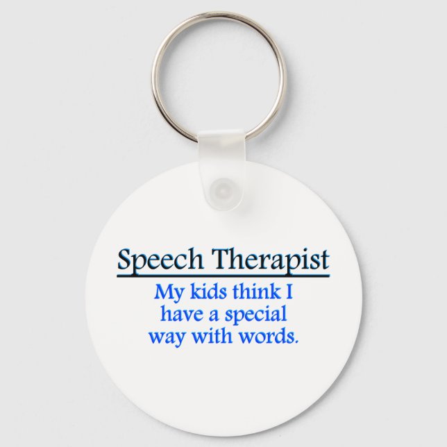 Speech Therapist Key Ring (Front)