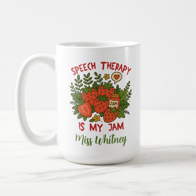 Speech Therapist Language Pathologist SLP Teacher Coffee Mug (Left)