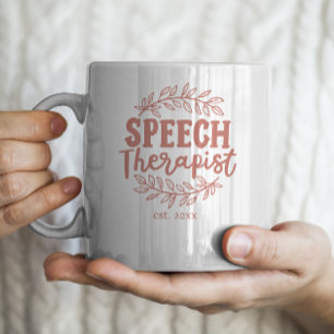 Speech Therapist logo mug