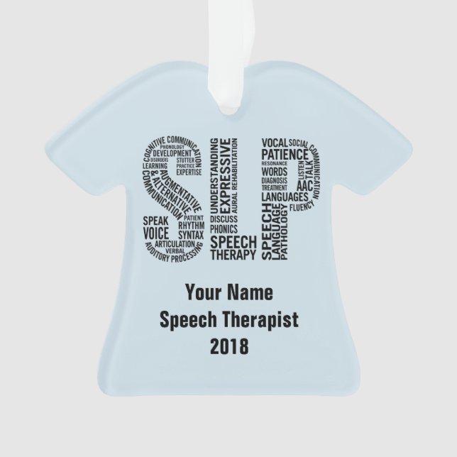 Speech Therapist SLP Ornament (Front)
