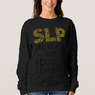 Speech Therapist Therapy Assistant SLP Leopard Che Sweatshirt