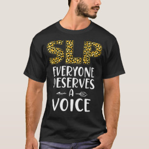 Speech Therapist Therapy Assistant SLP Leopard Che T-Shirt