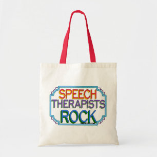 Speech Therapists Rock Tote Bag